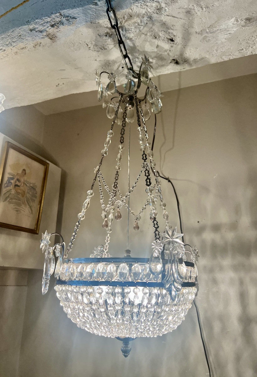 Louis XVI Basket Chandelier-photo-7