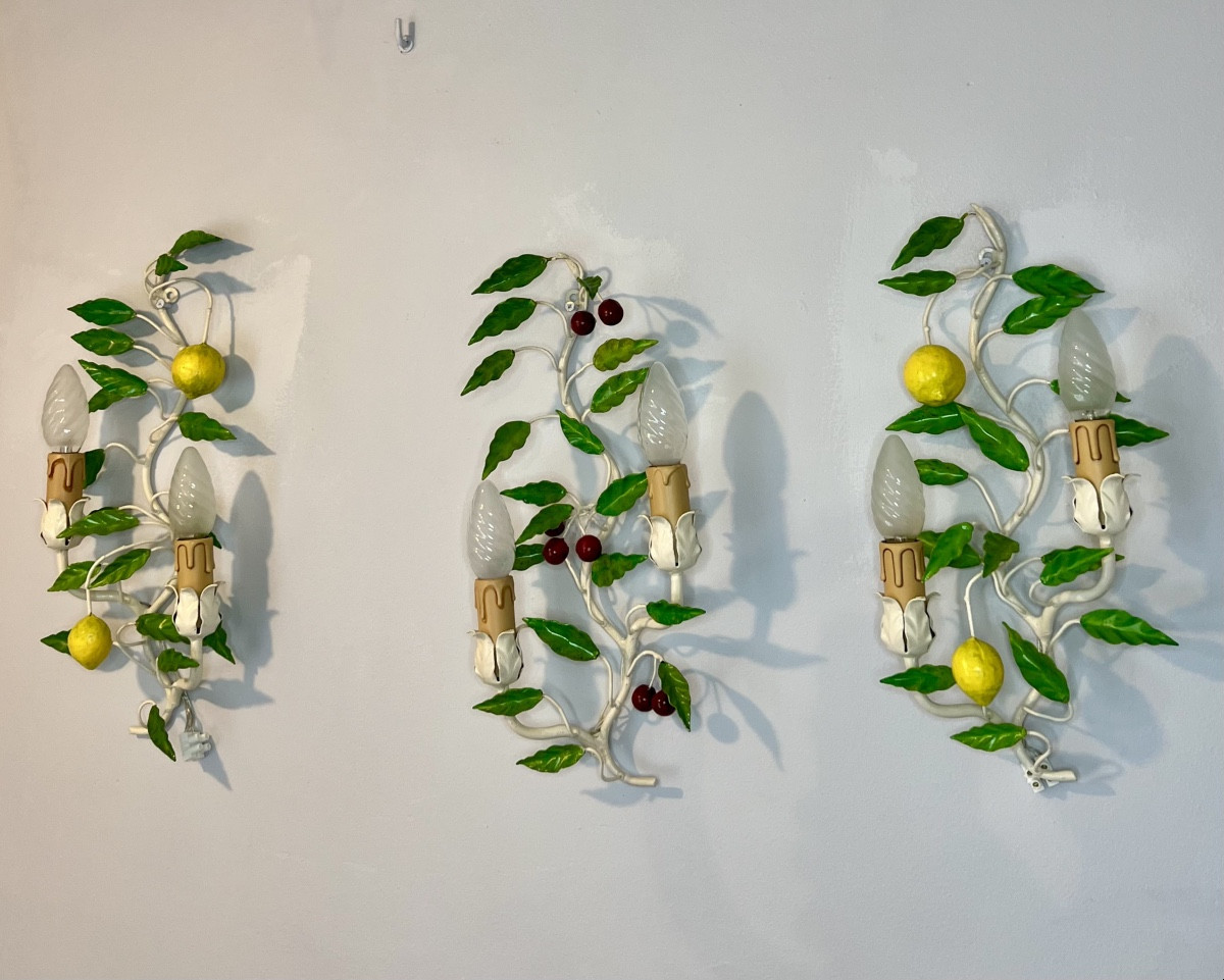 3 appliques florales