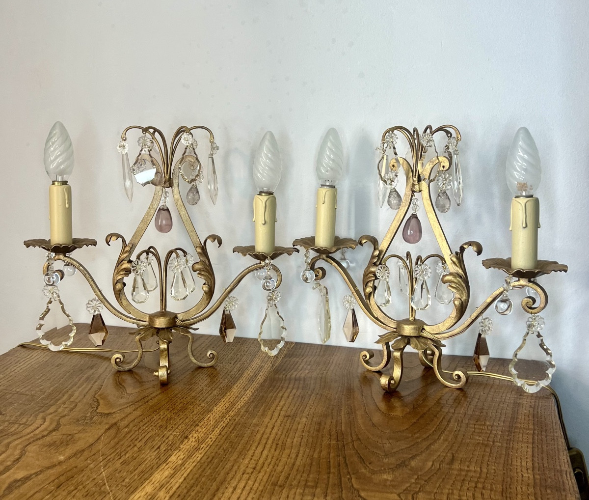 Paire de girandoles art déco 