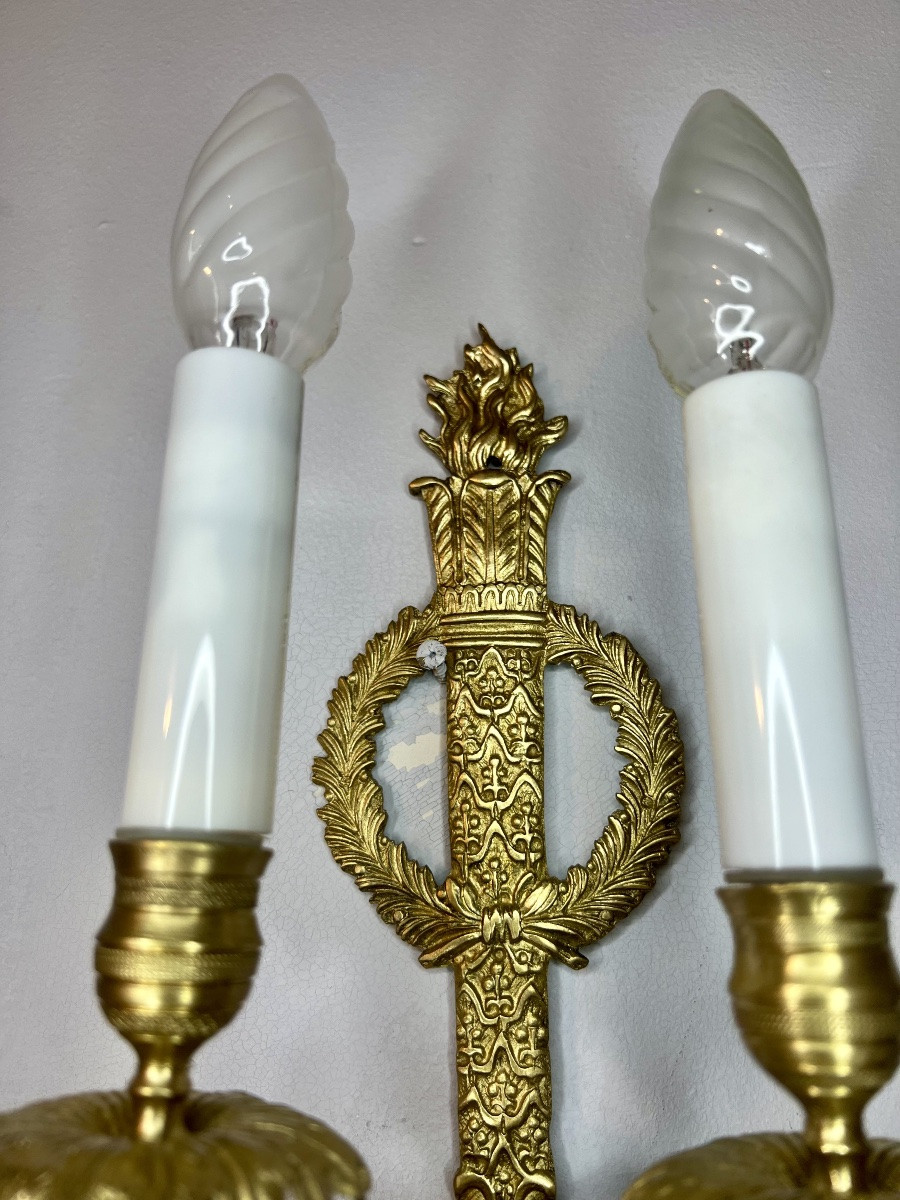 Paire d’appliques d’époque empire -photo-2