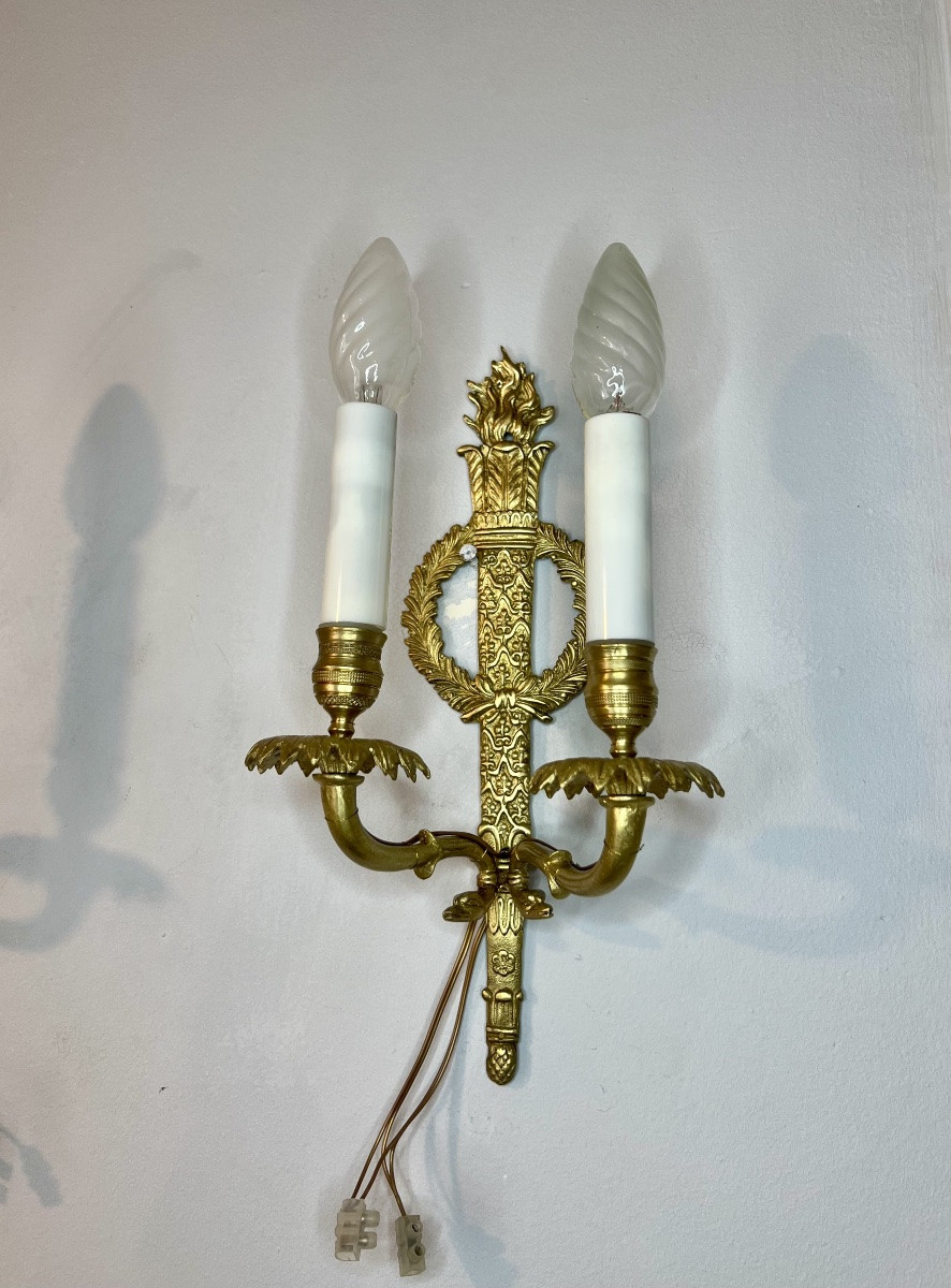 Paire d’appliques d’époque empire -photo-3