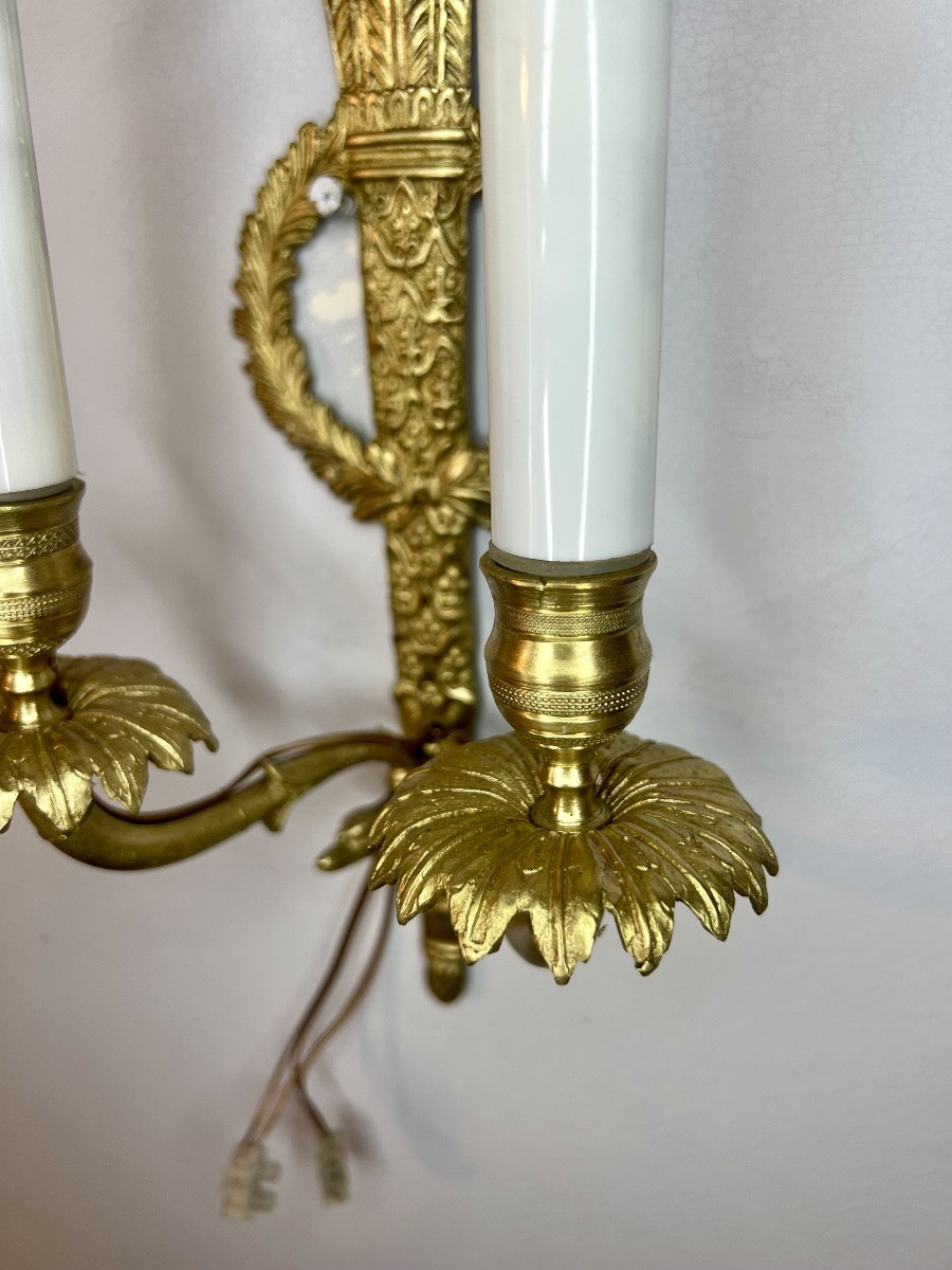Paire d’appliques d’époque empire -photo-2