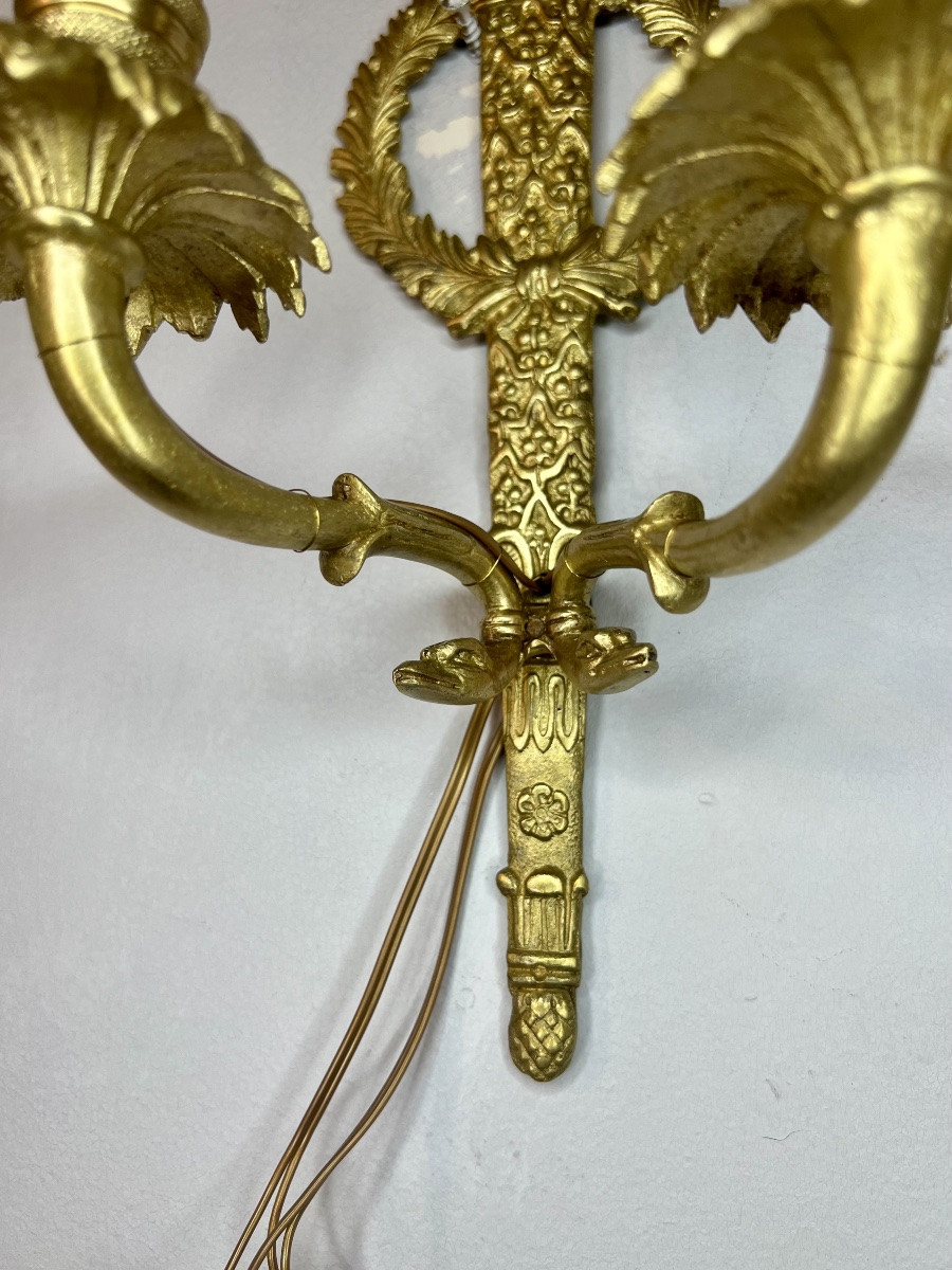 Paire d’appliques d’époque empire -photo-3