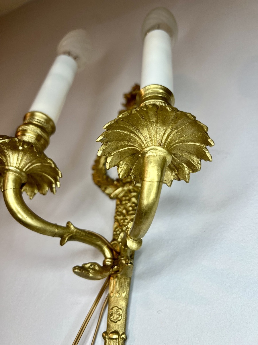 Paire d’appliques d’époque empire -photo-5