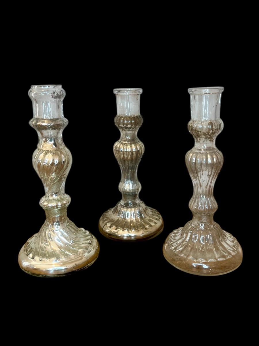 Ensemble de bougeoirs eglomise-photo-8