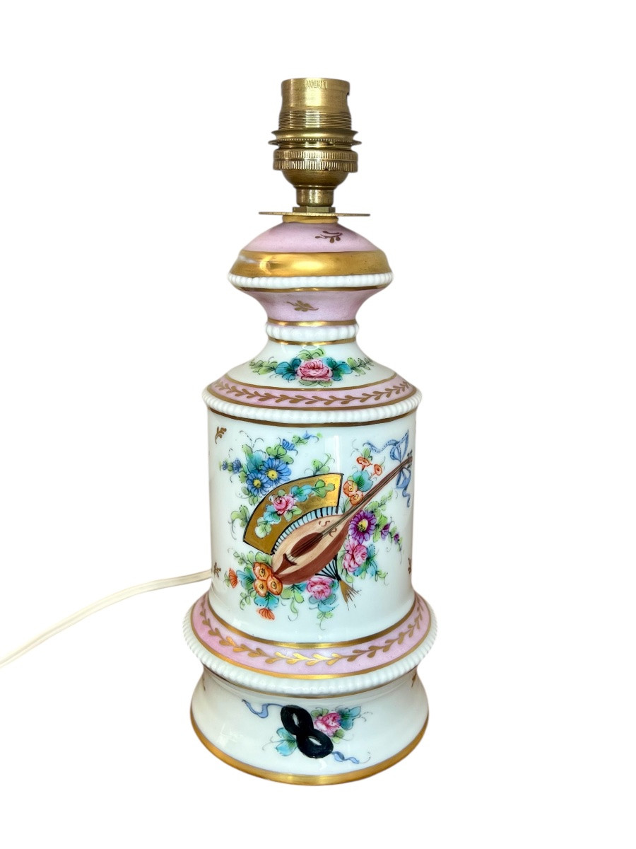 Paire de lampes en porcelaine -photo-2