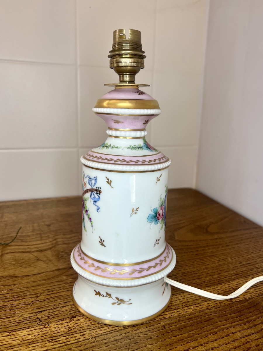 Paire de lampes en porcelaine -photo-3