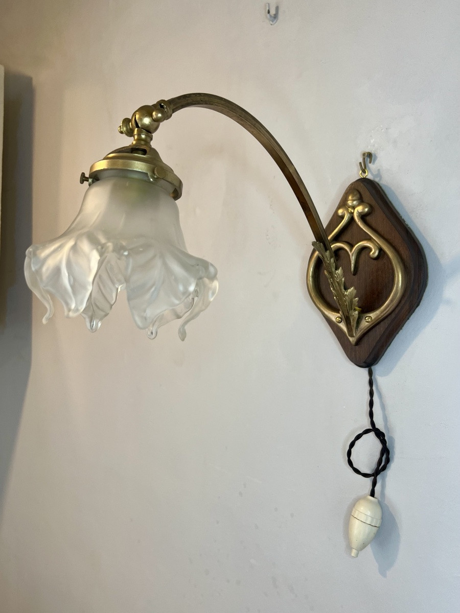 Paire d’appliques art nouveau -photo-3