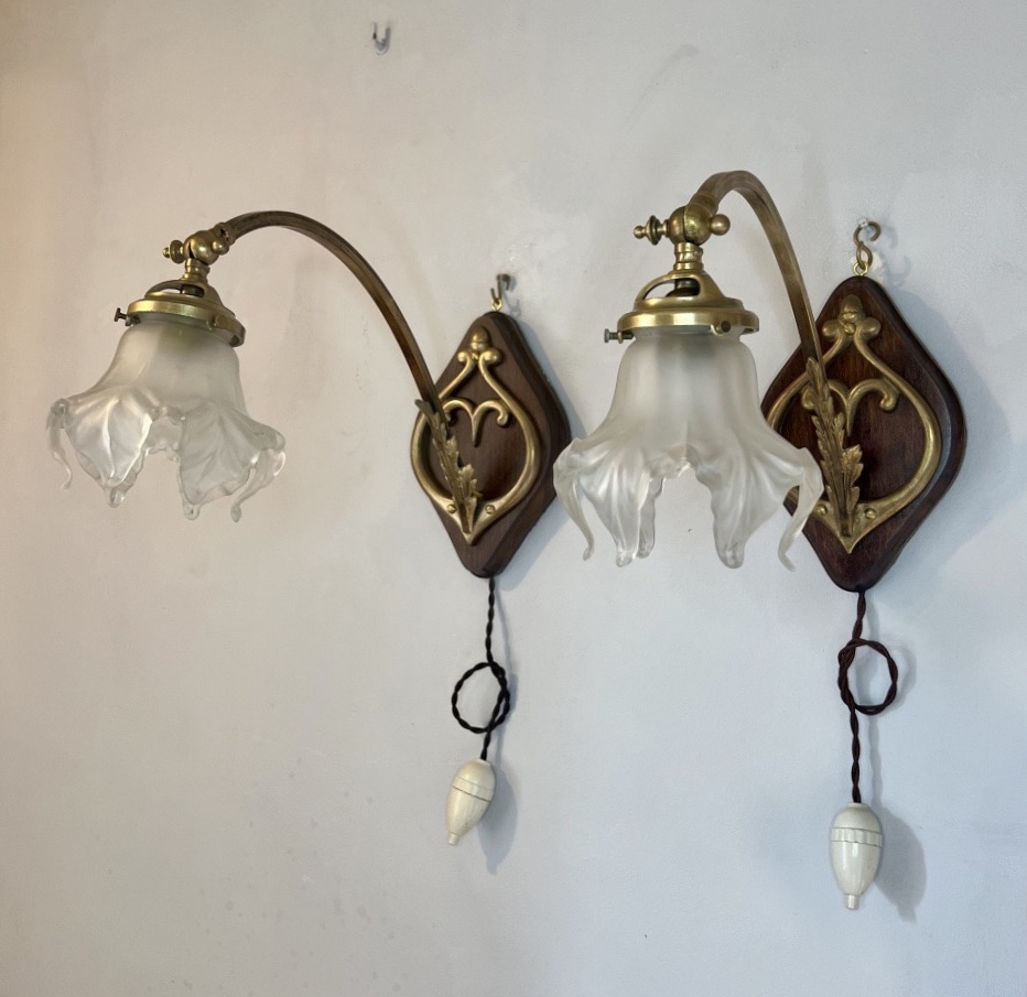 Paire d’appliques art nouveau 