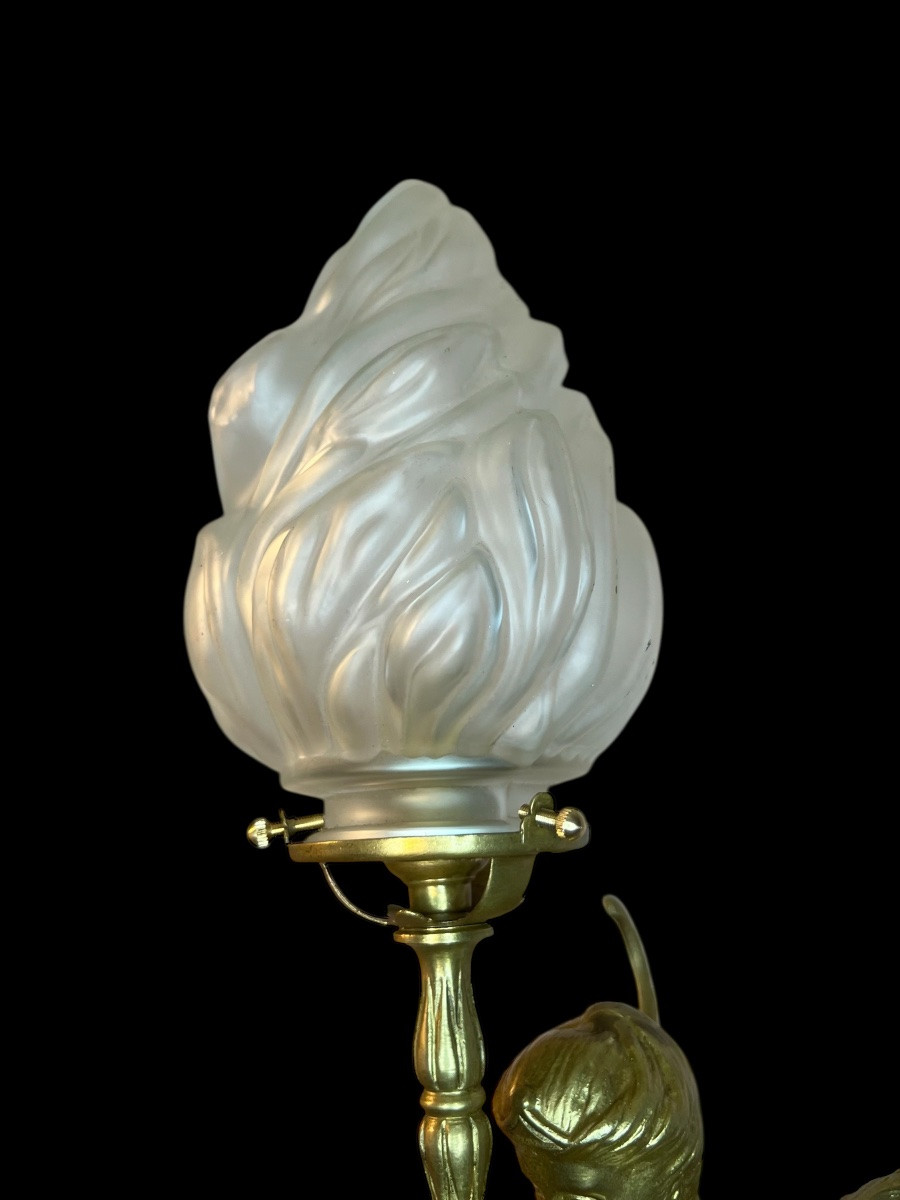 Pair Of Napoleon III Torchère Wall Sconces-photo-1