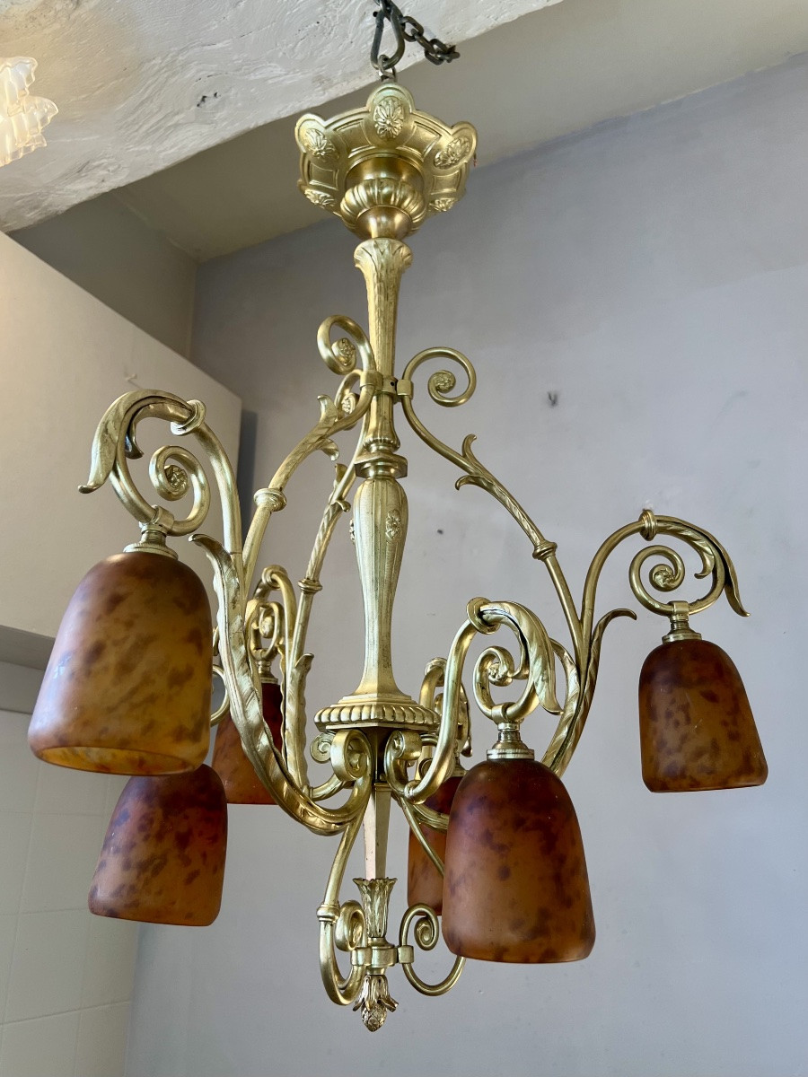 Daum Art Deco Tulip Chandelier-photo-8