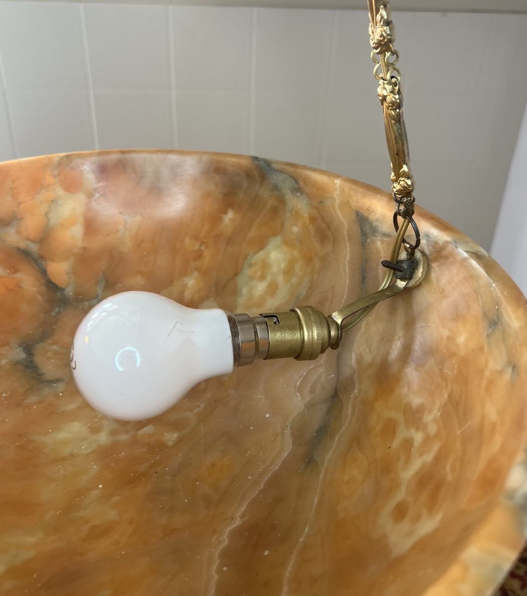 Chandelier Albâtre -photo-3