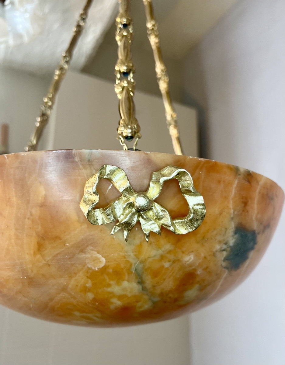 Chandelier Albâtre -photo-5