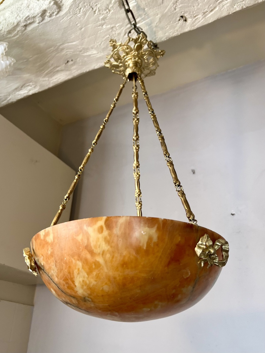 Chandelier Albâtre -photo-8