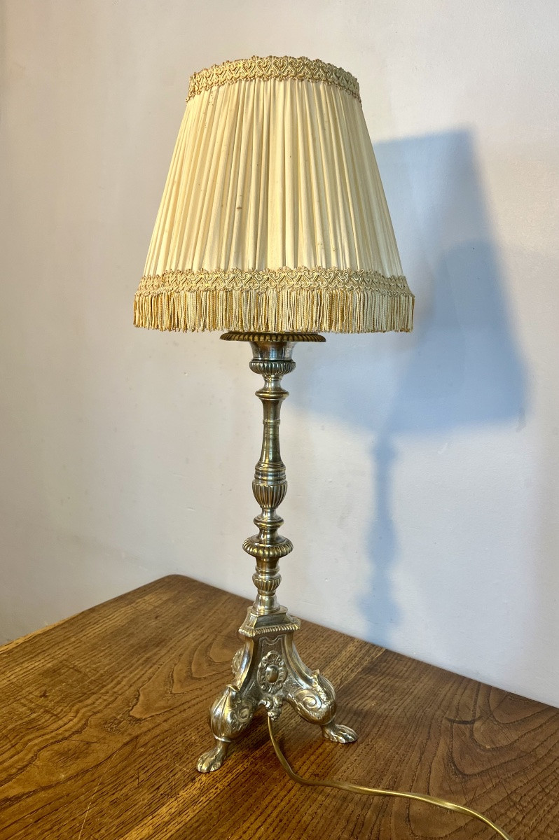 Candle Holder Mounted As A Lamp-photo-3