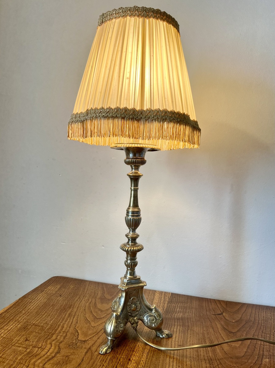 Candle Holder Mounted As A Lamp-photo-6