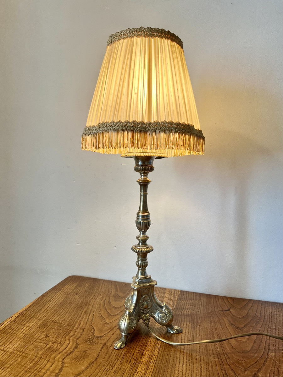 Candle Holder Mounted As A Lamp-photo-7