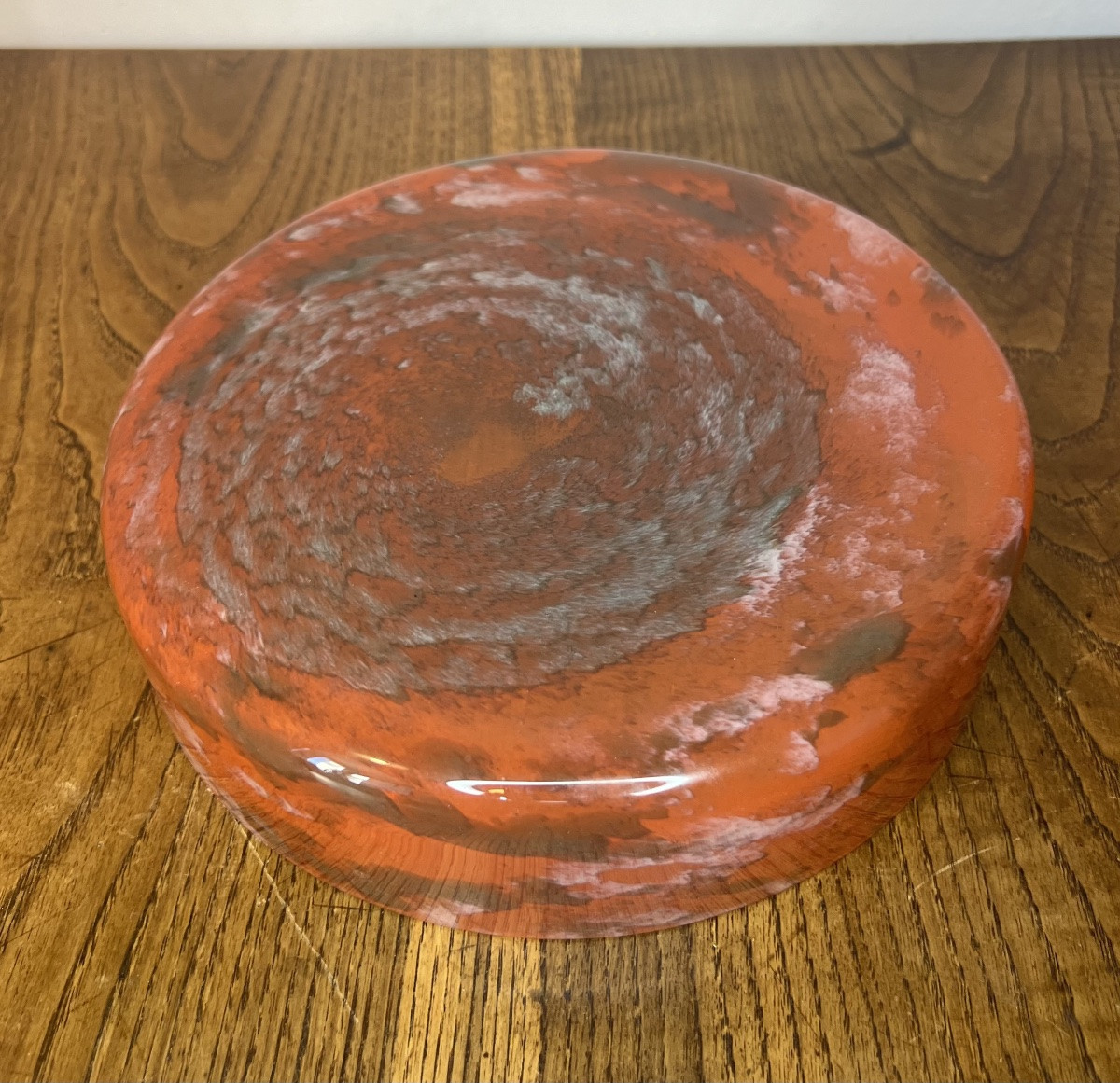 Fruit Bowl Made Of Glass Paste And Wrought Iron -photo-7