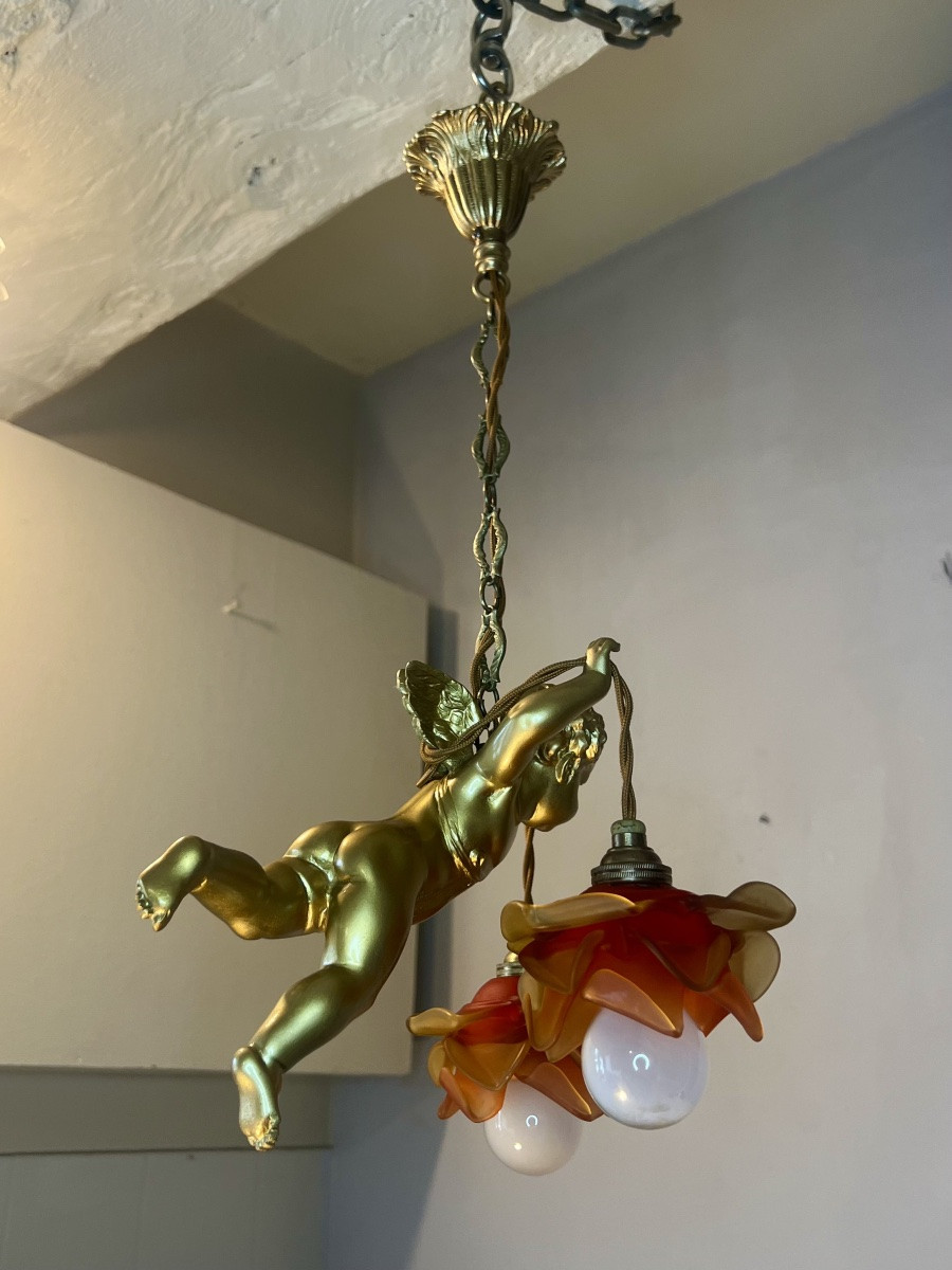 Lustre ange aillé-photo-2