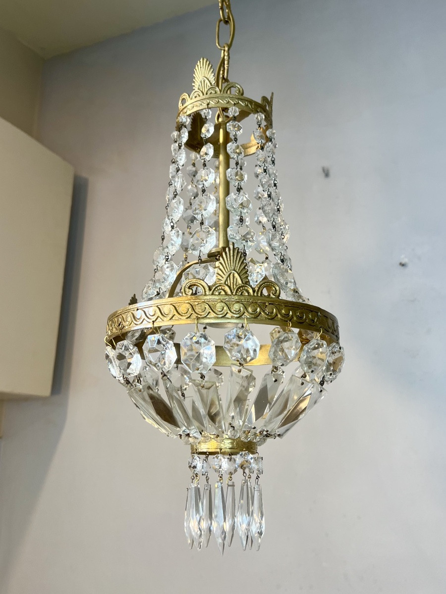 Petit Lustre corbeille montgolfière -photo-8