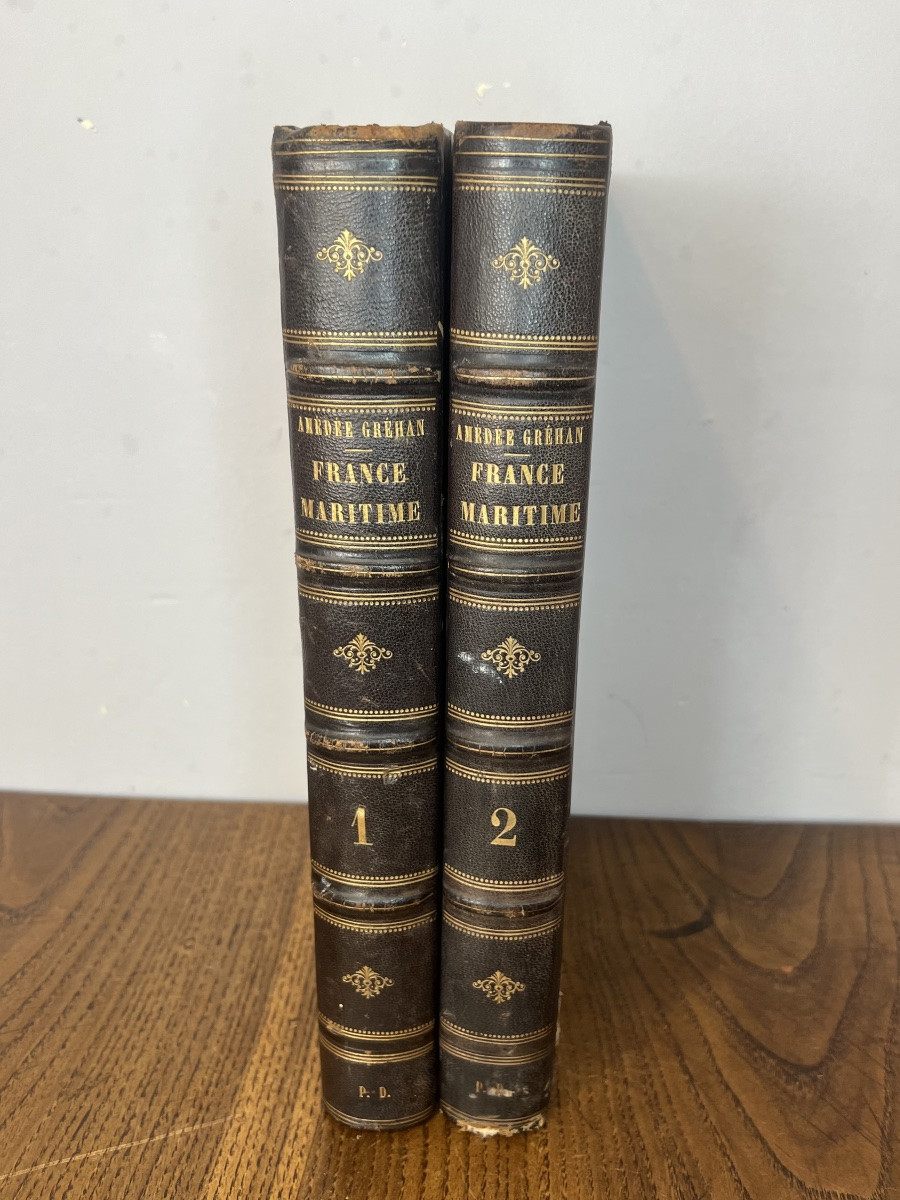 La France Maritime  Par Amédée Grehan En 2 Volumes -photo-2