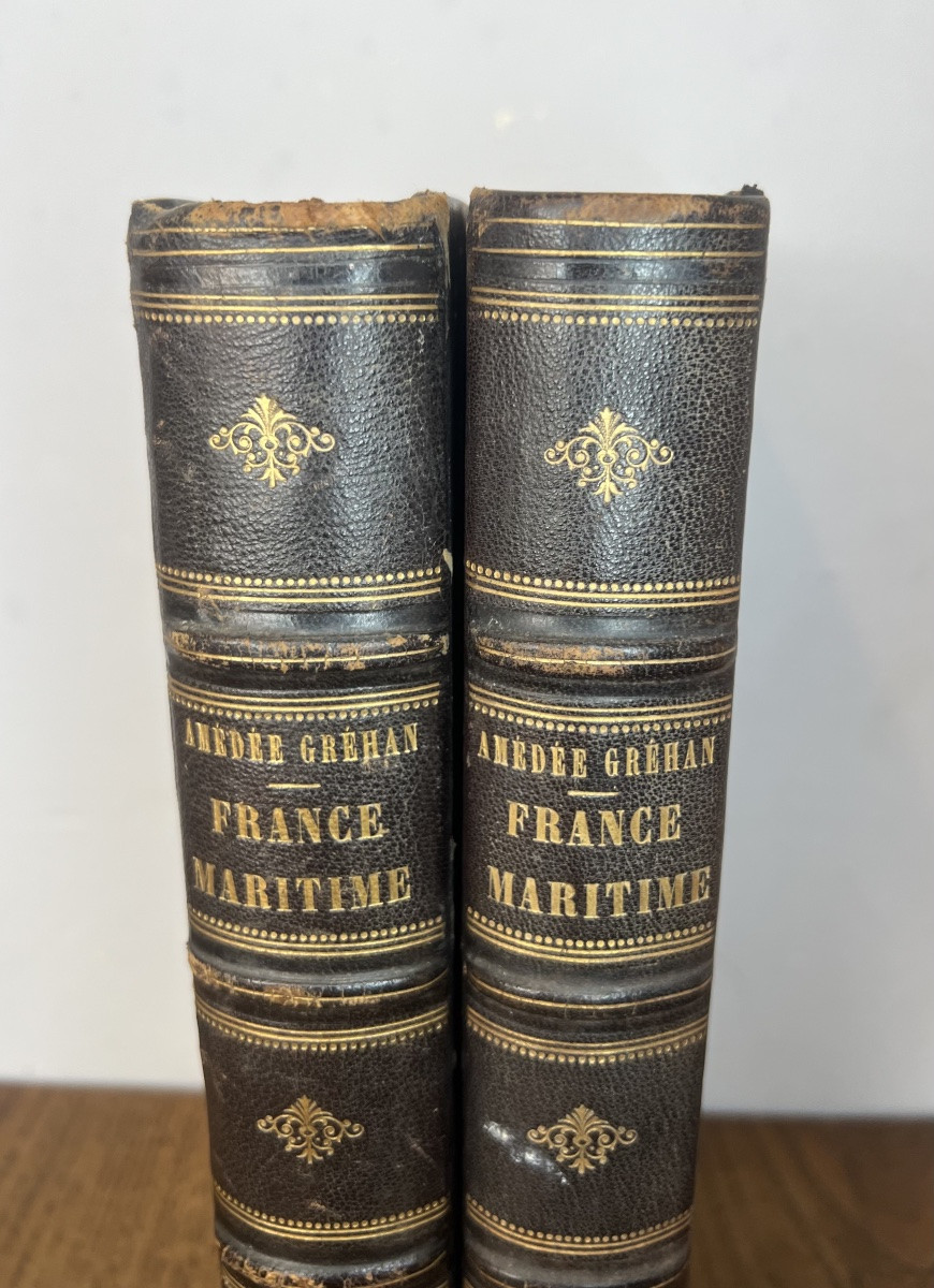 La France Maritime  Par Amédée Grehan En 2 Volumes -photo-3