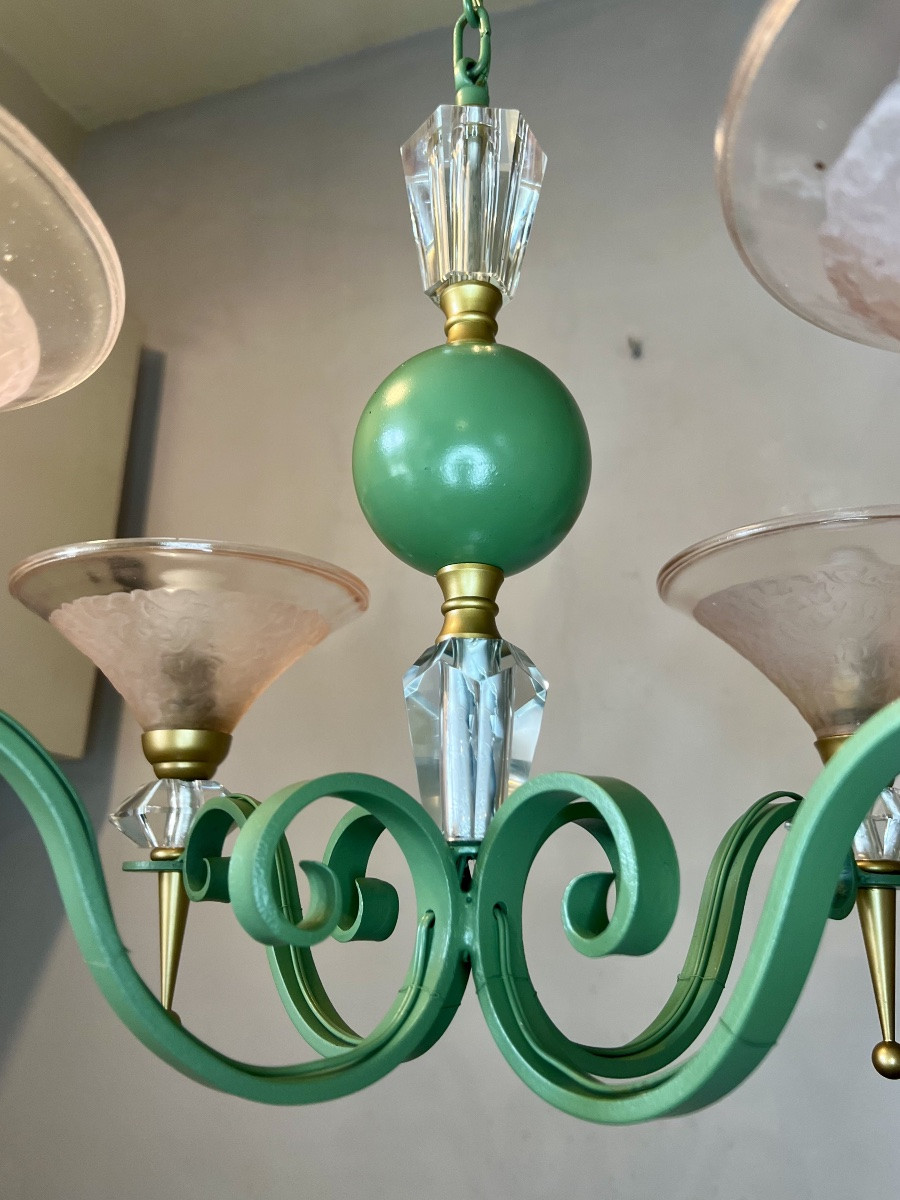Chandelier Mid-20th Century-photo-3