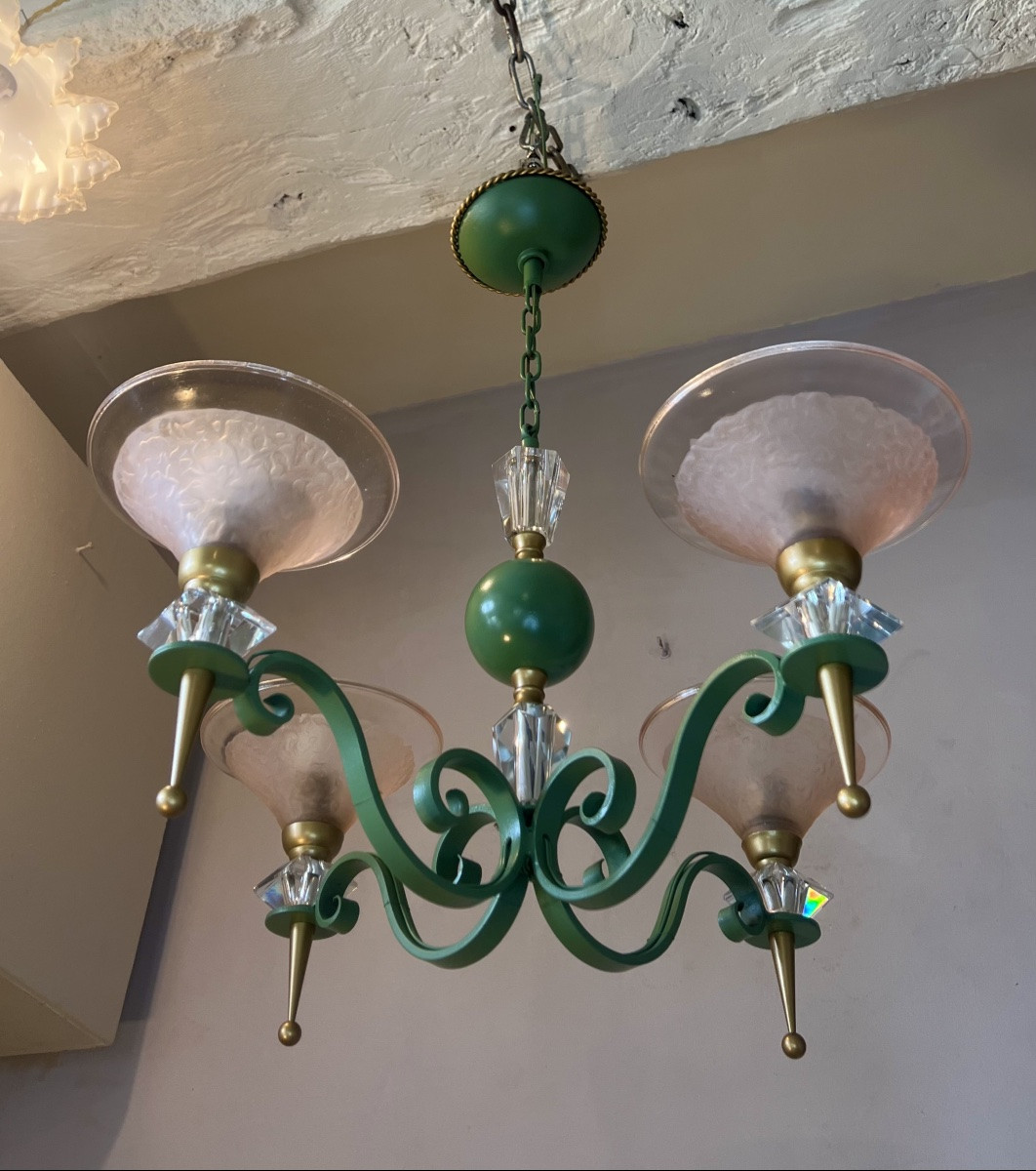 Chandelier Mid-20th Century-photo-3