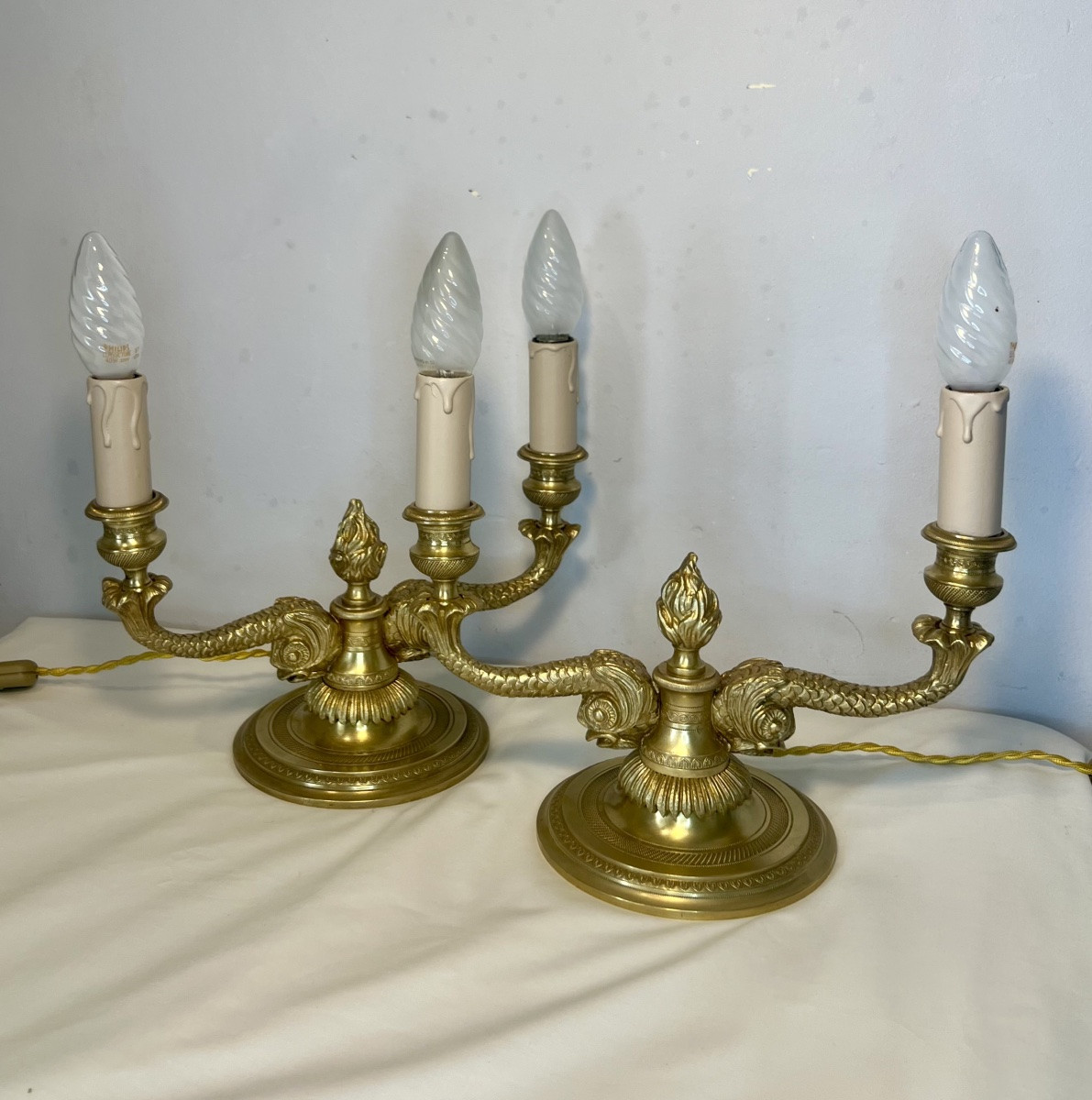 Paire de lampe style Louis XVI-photo-4