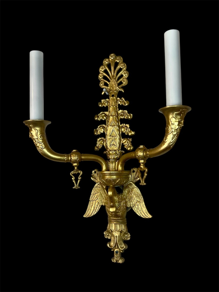 Pair Of Napoleon III Sconces-photo-2