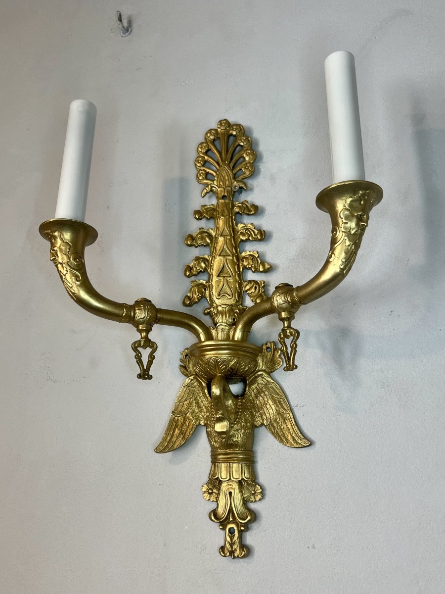 Pair Of Napoleon III Sconces-photo-4