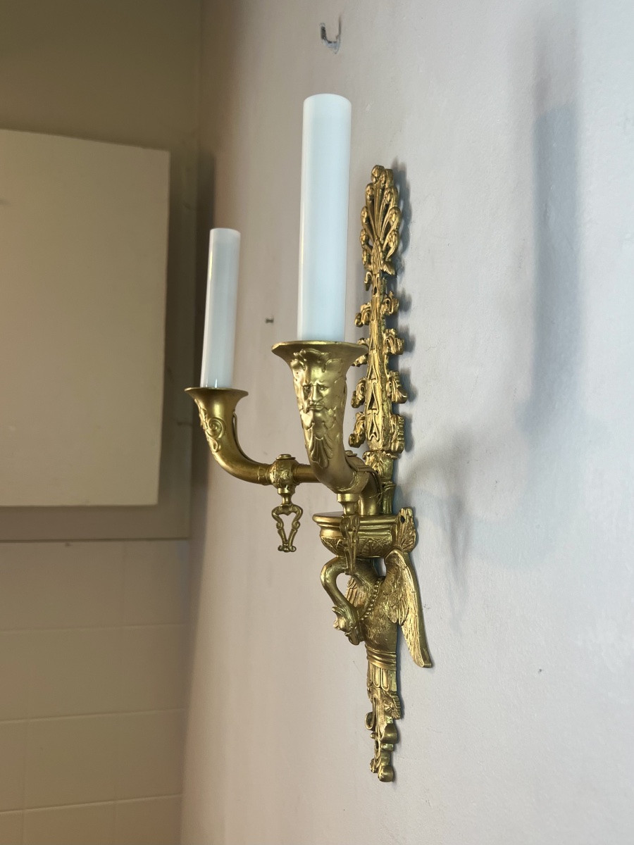 Pair Of Napoleon III Sconces-photo-1