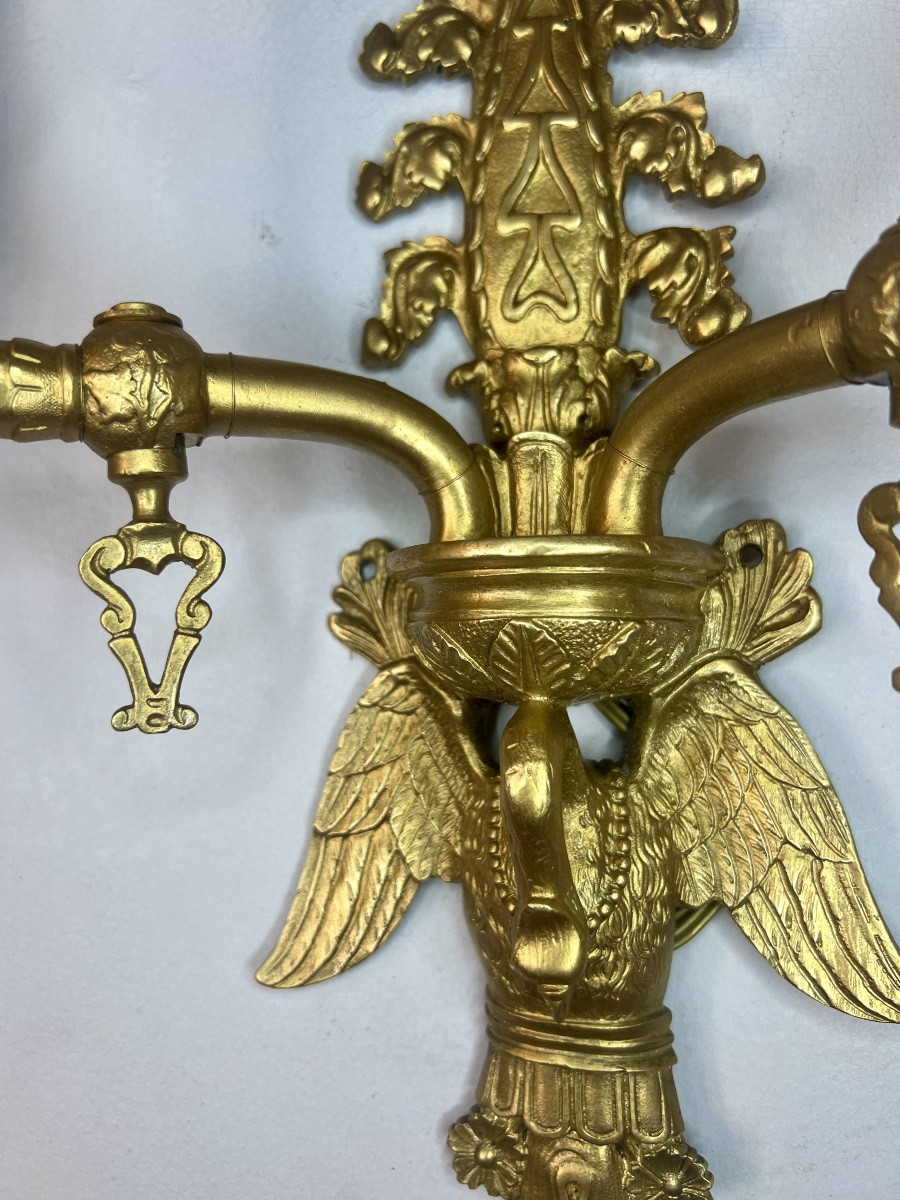 Pair Of Napoleon III Sconces-photo-2