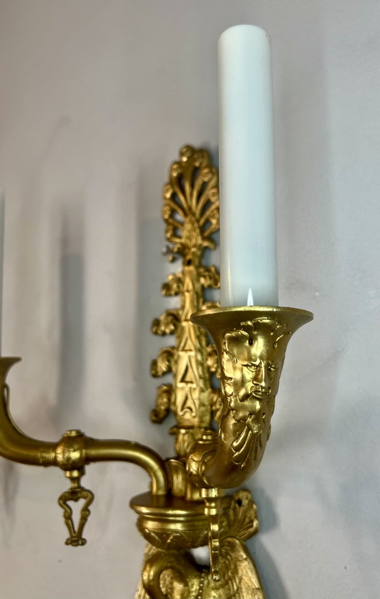 Pair Of Napoleon III Sconces-photo-4