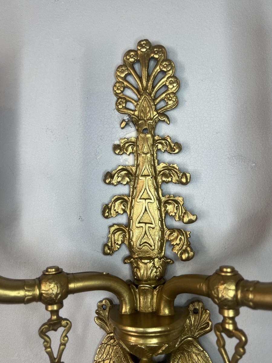 Pair Of Napoleon III Sconces-photo-5