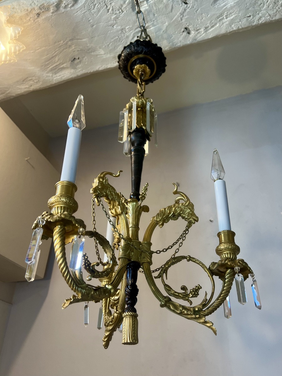 Chandelier With Goat Heads-photo-3