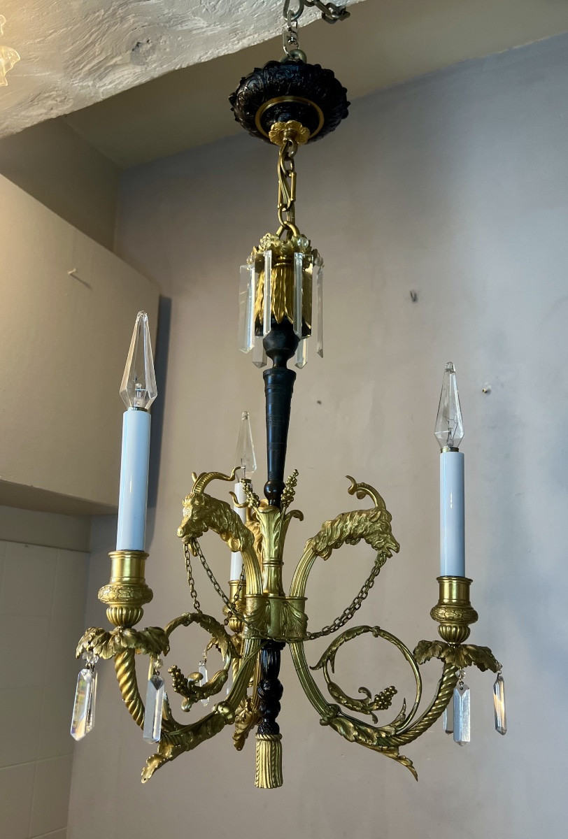 Chandelier With Goat Heads-photo-1