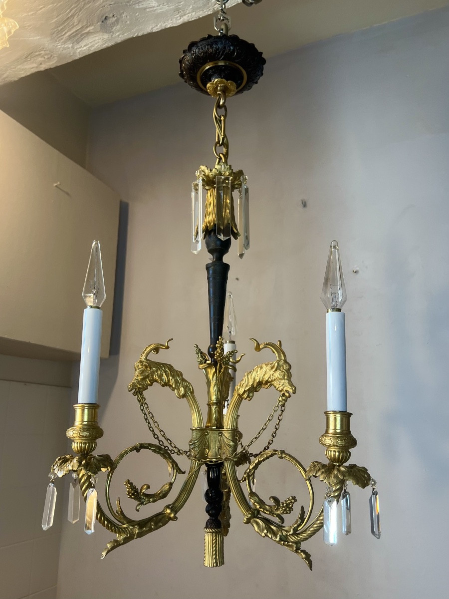 Chandelier With Goat Heads-photo-4