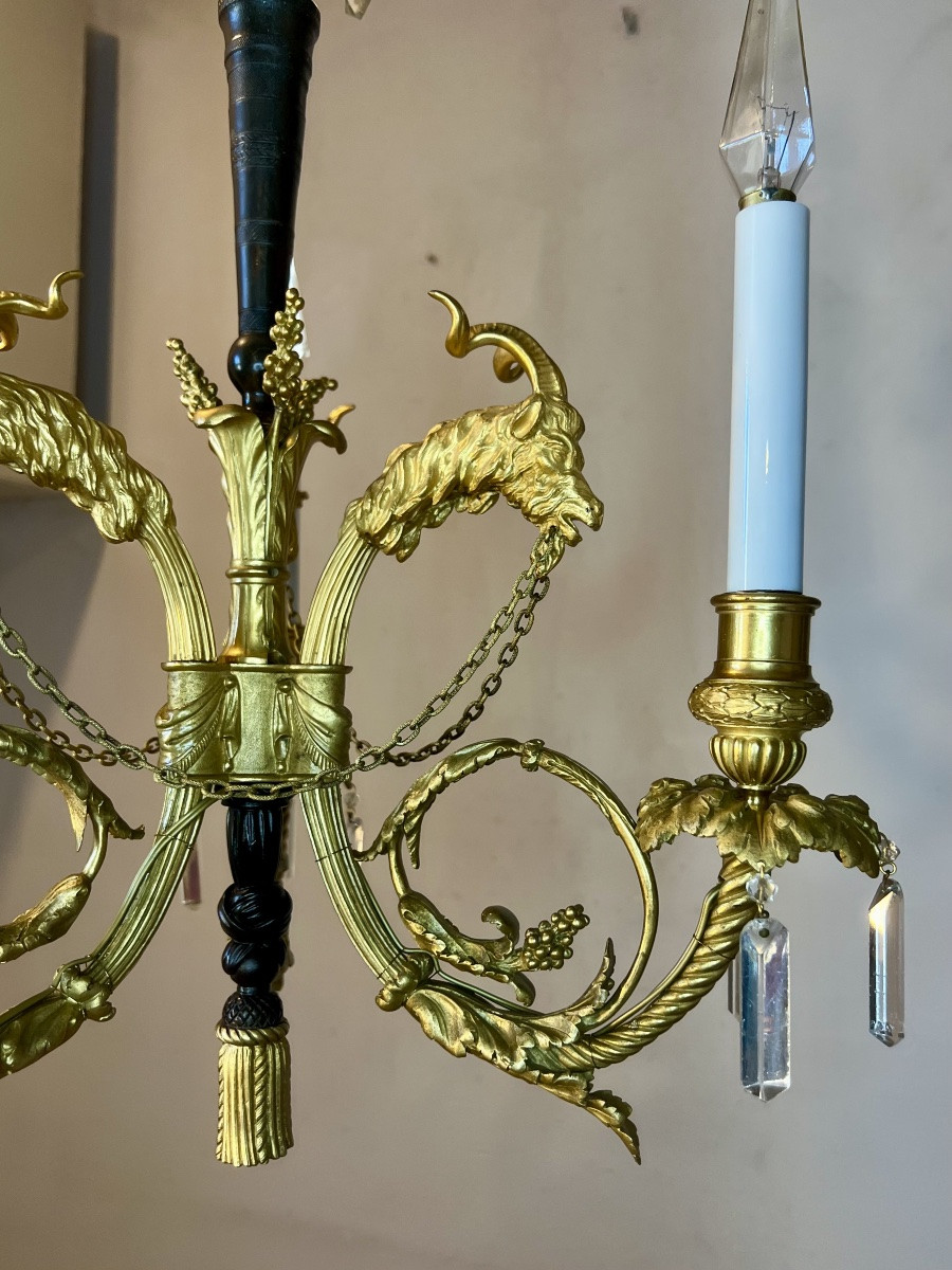 Chandelier With Goat Heads-photo-5
