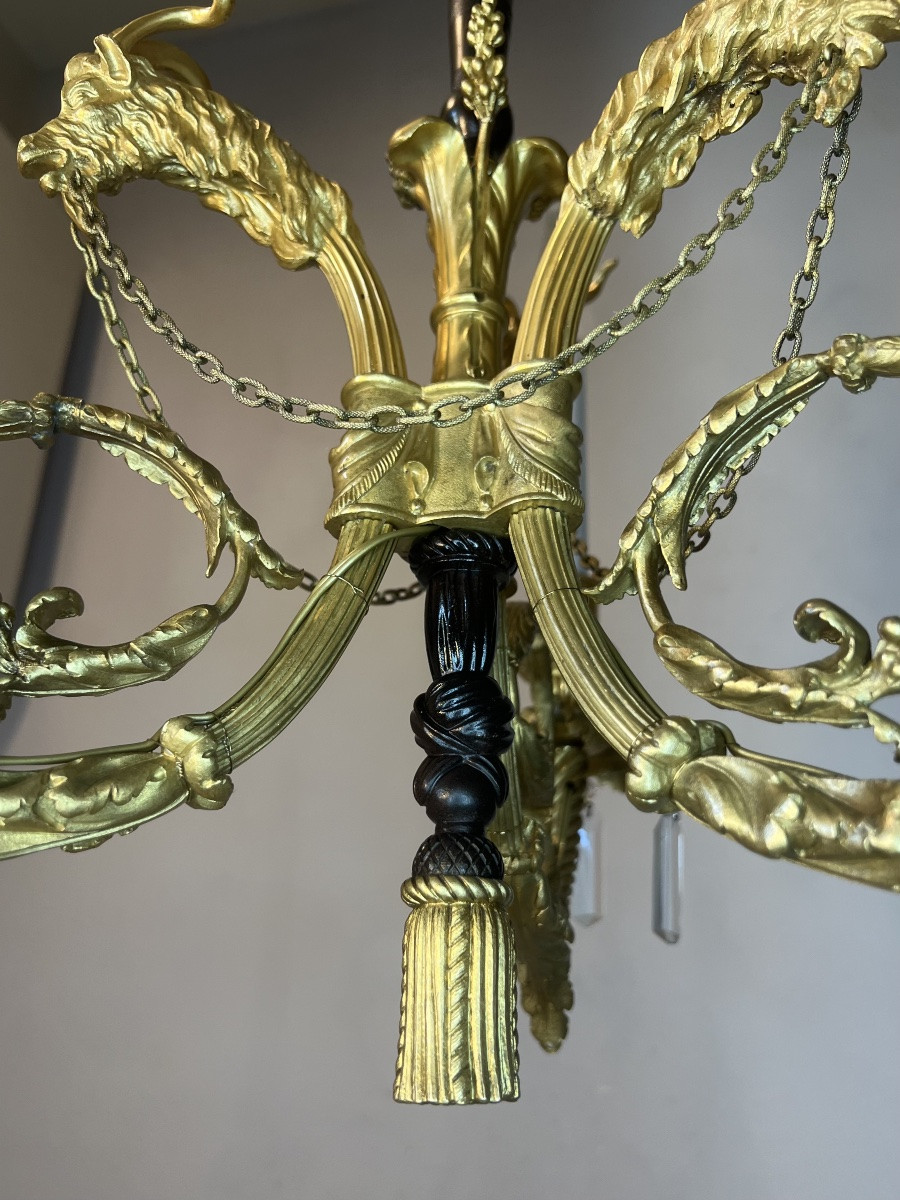 Chandelier With Goat Heads-photo-6