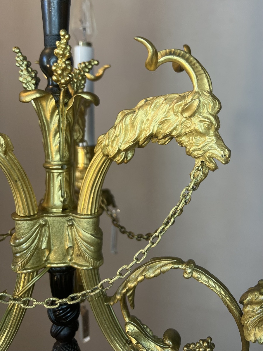 Chandelier With Goat Heads-photo-8
