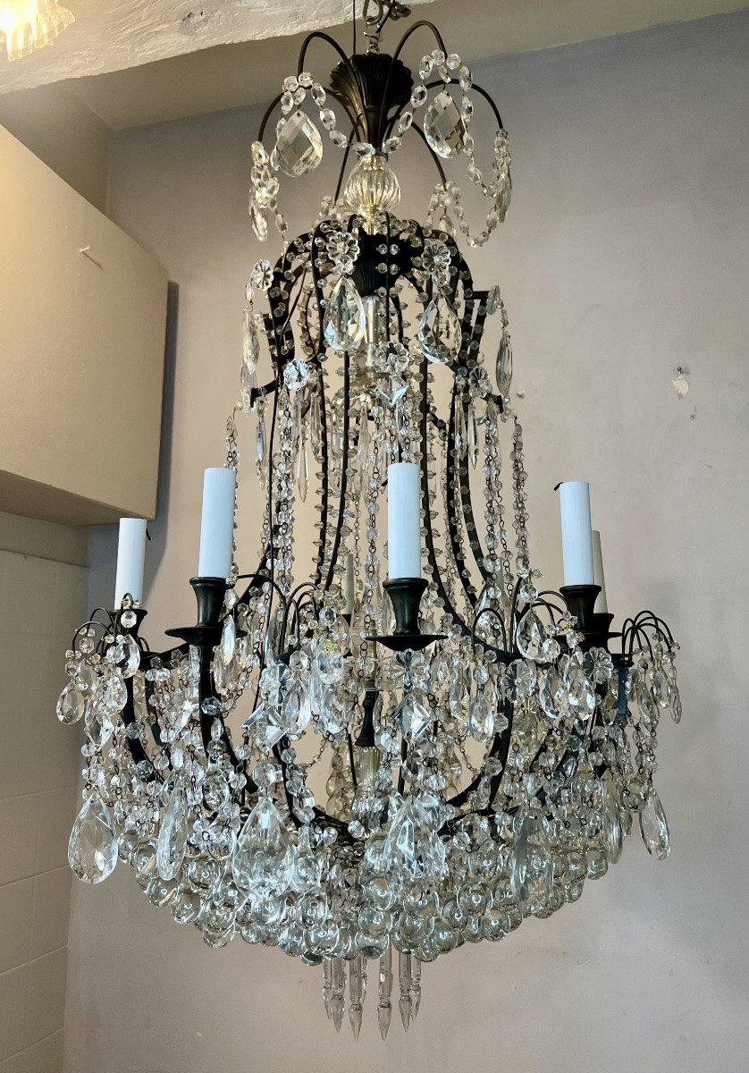 Grand lustre cage italien -photo-1