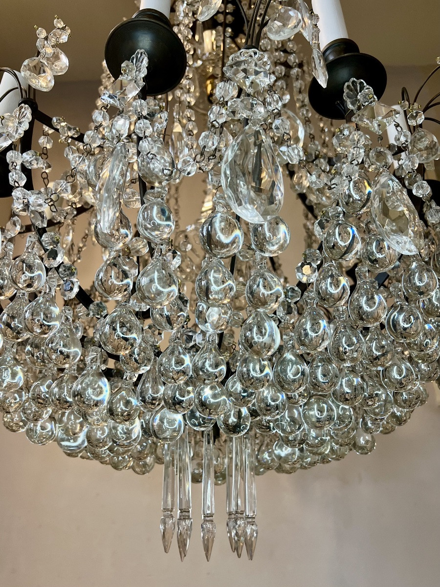 Grand lustre cage italien -photo-2