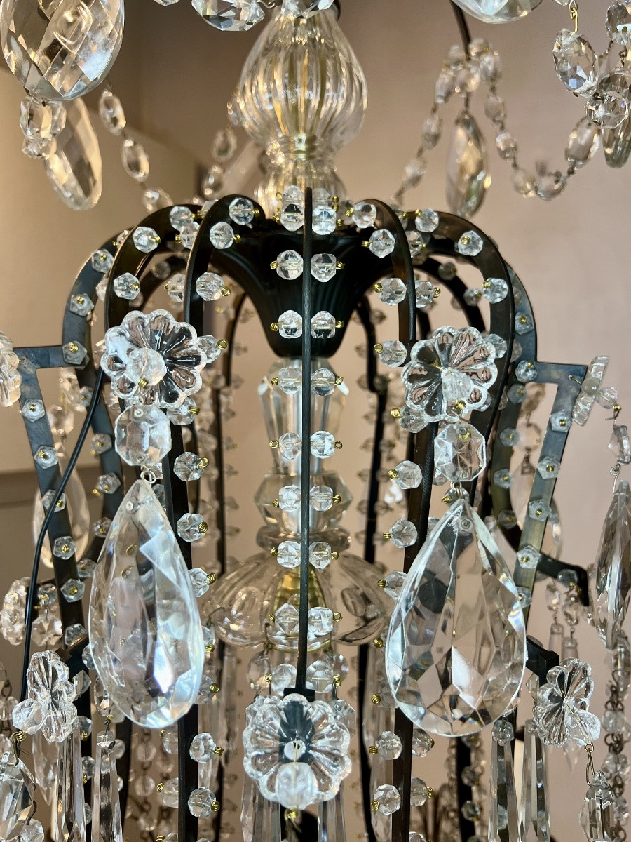 Grand lustre cage italien -photo-3