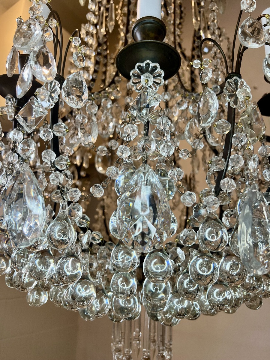 Grand lustre cage italien -photo-6