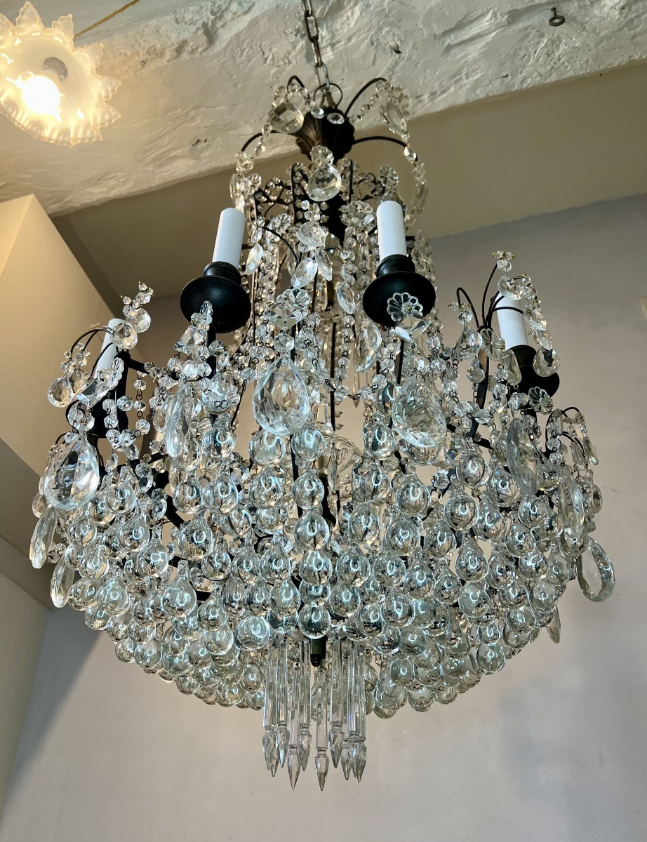 Grand lustre cage italien -photo-7