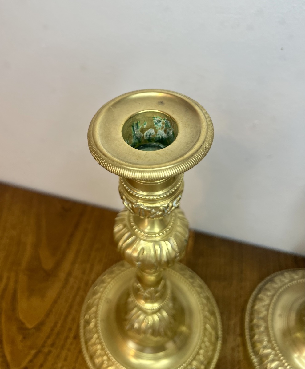 Pair Of Louis XVI Candlesticks-photo-2
