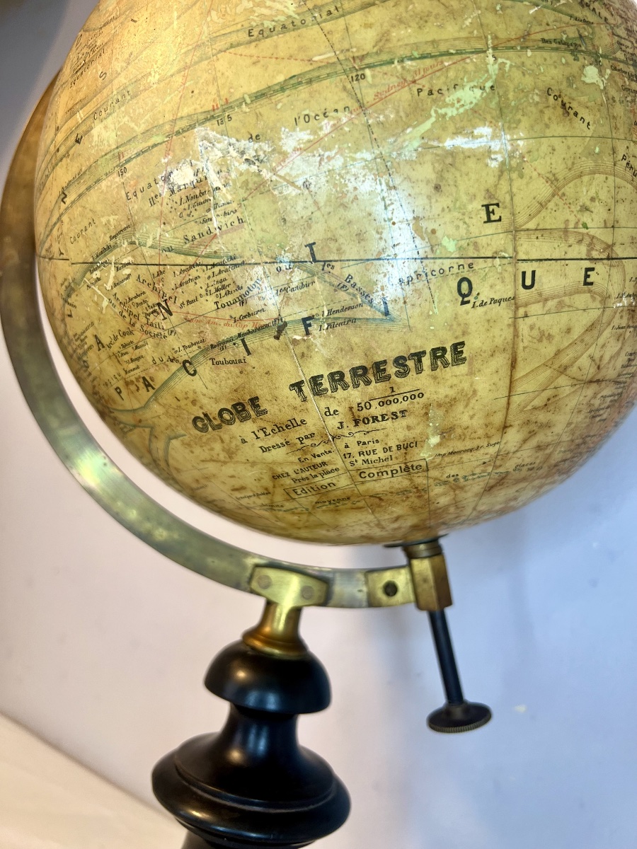 Globe terrestre J Forest  1 - 50 000 000-photo-3
