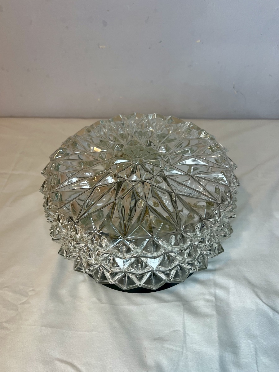 1970s Crystal Ceiling Light -photo-2
