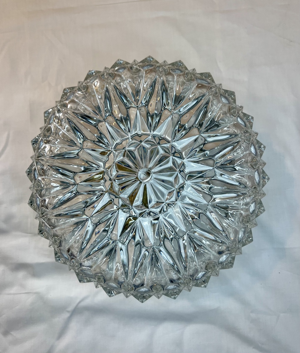 1970s Crystal Ceiling Light -photo-2